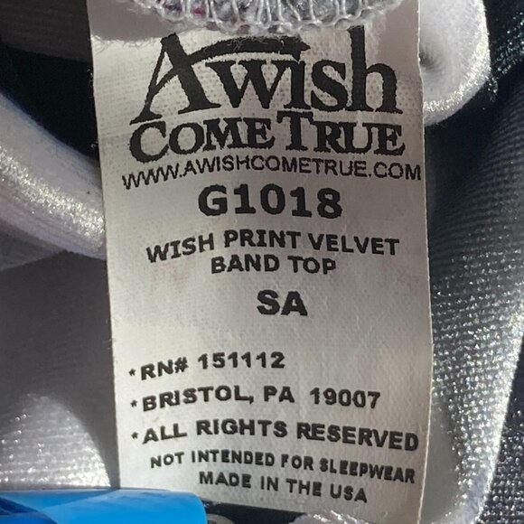 Awish Come true SZ S velvet velour geometric mock turtleneck top ombre sleeves - Picture 6 of 8